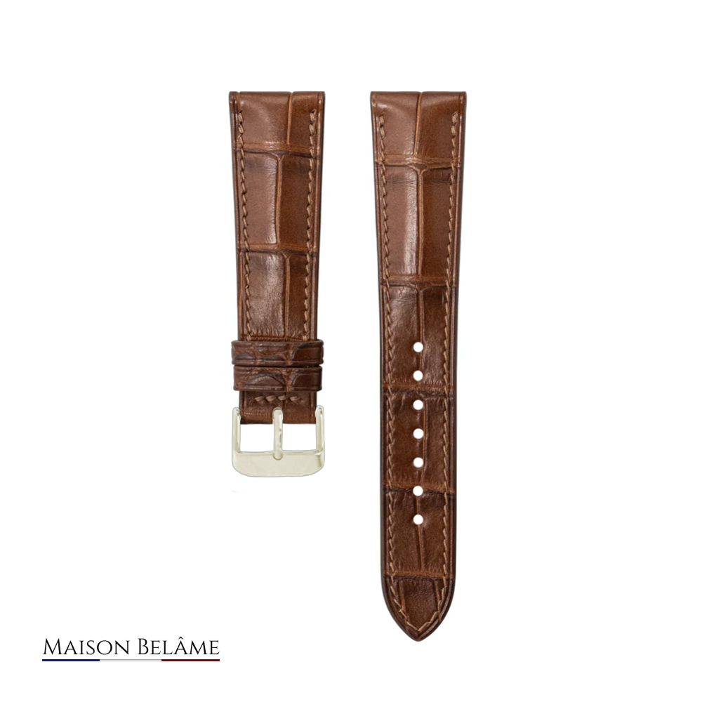 Le Croco – Bracelet en cuir embossé crocodile