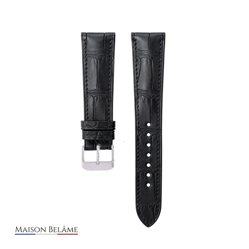 Le Croco – Bracelet en cuir embossé crocodile