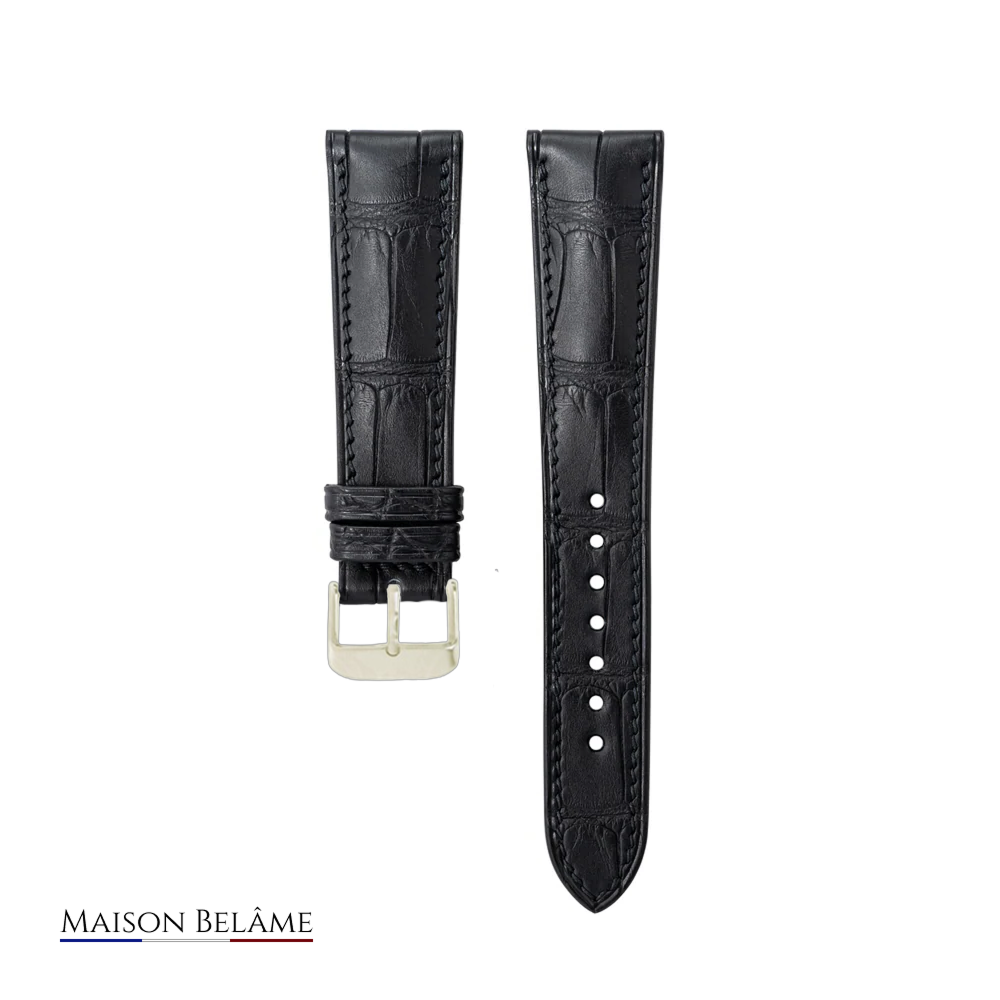 Le Croco – Bracelet en cuir embossé crocodile