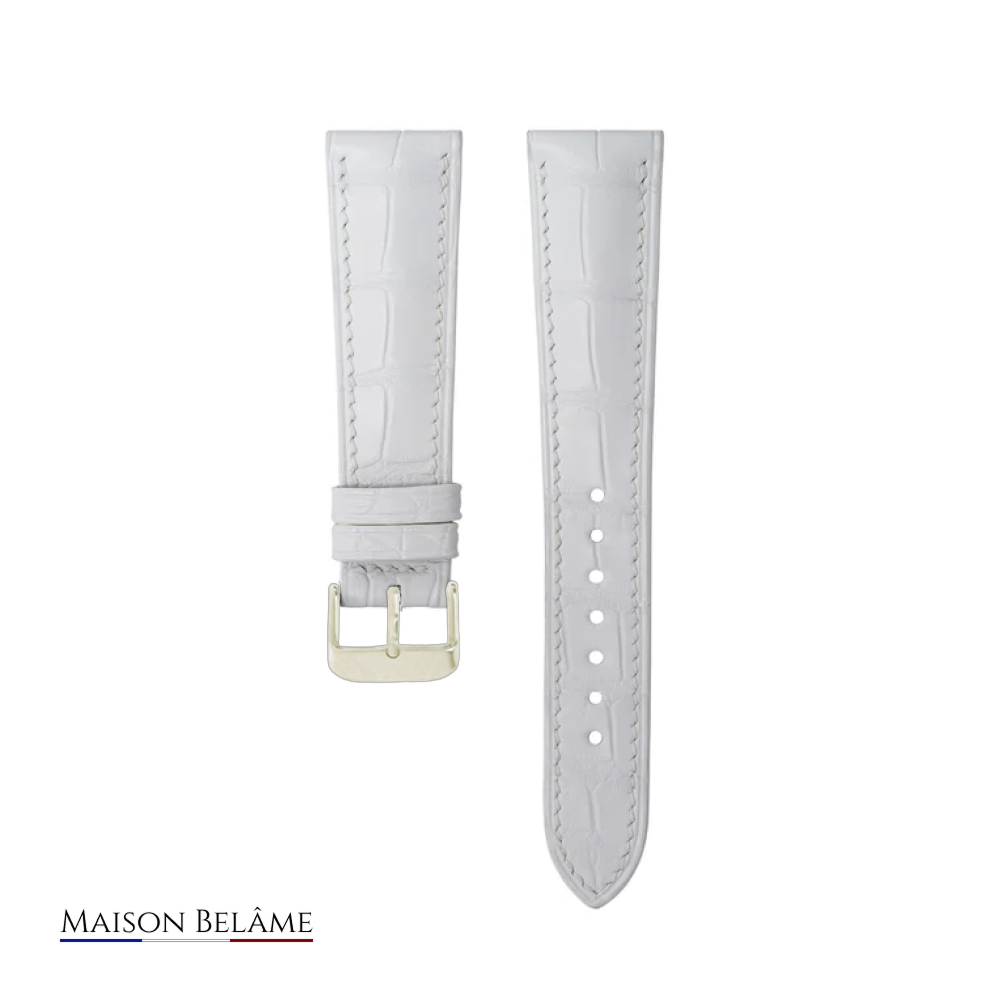 Le Croco – Bracelet en cuir embossé crocodile