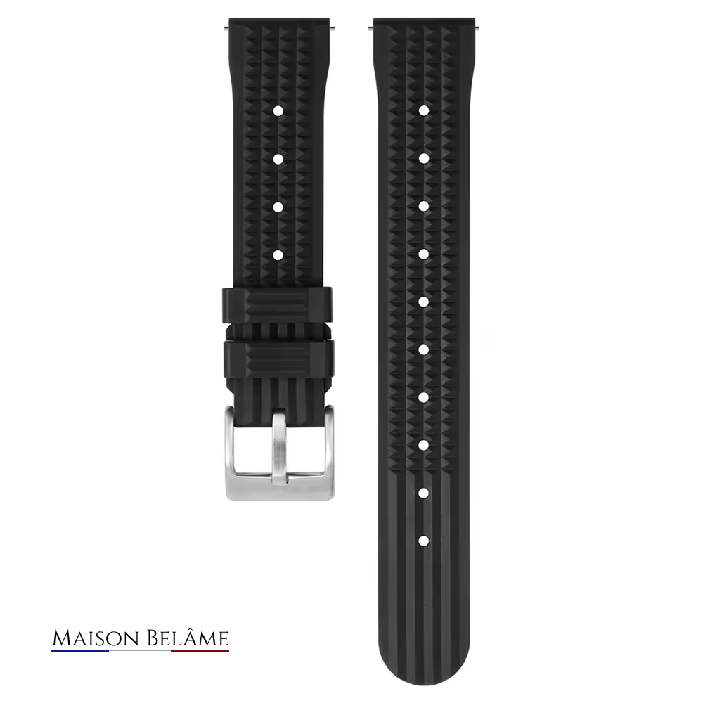 L’Athlétique – Bracelet silicone texturé - Maison Belâme